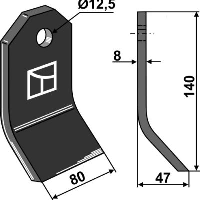 Flail 140x80mm