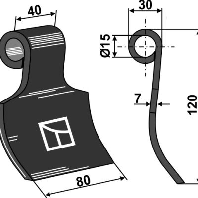 Flail 120x80mm