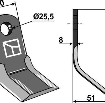 Y-blade 147x60mm