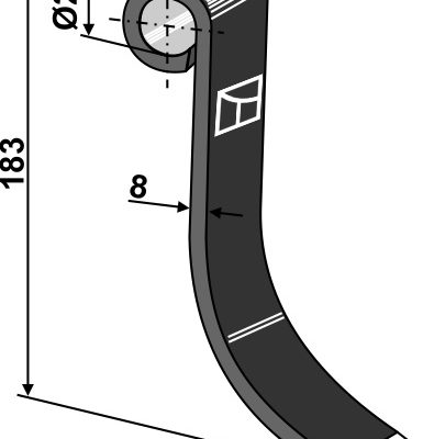 Flail 183x30mm