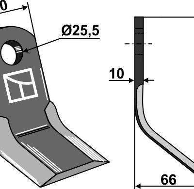 Y-blade 120x60mm