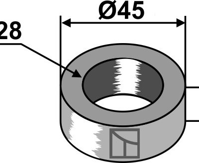 Washer Ø45x12xØ28