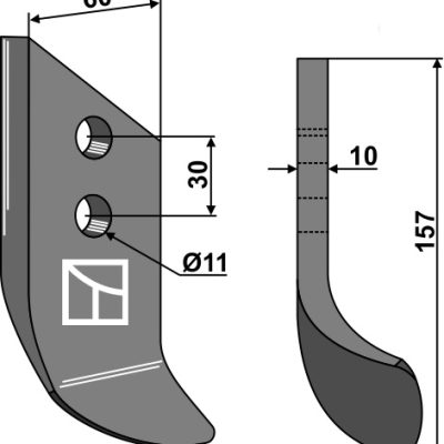 Trencher blade