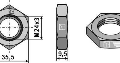 Hexagon locknut