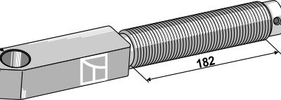 Articulated spindle Ø28 Right