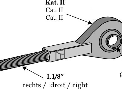 Tie-rod Cat. II Ø 25,4