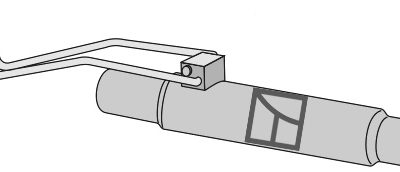 Tube with spring handle assembly
