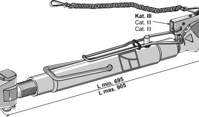 Compl. top-link with swivelling tie-rod Ø32
