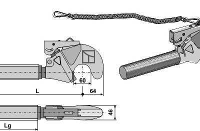 Top hook M36x4