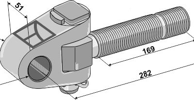 Swivelling tie-rod Ø37