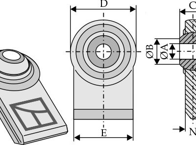 Ball joint terminals for lower-links to be welded