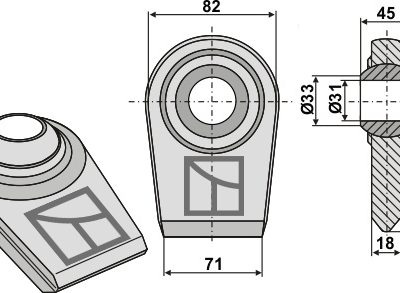 Ball joint terminals for lower-links to be welded