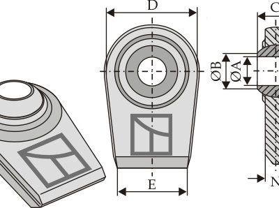 Ball joint terminals for lower-links to be welded