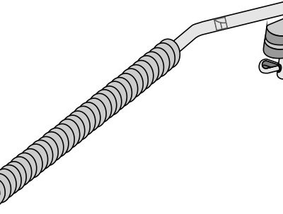 Stabilisation spring for lower link Cat. II-I
