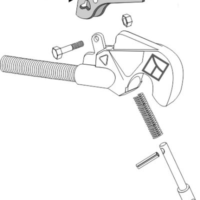 Lever for top hooks, old model