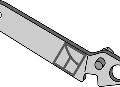 Left side-mounting lever