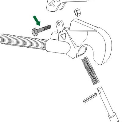 Bolt for top hooks, old model