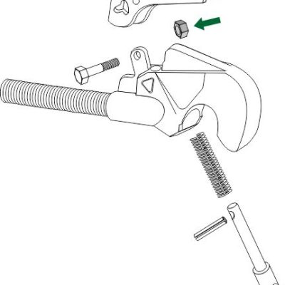 Nut for top hooks, old model