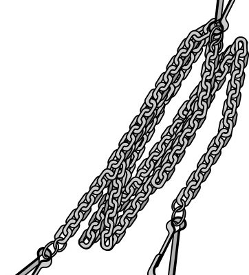 Control cable for lower link hooks Cat.II-I
