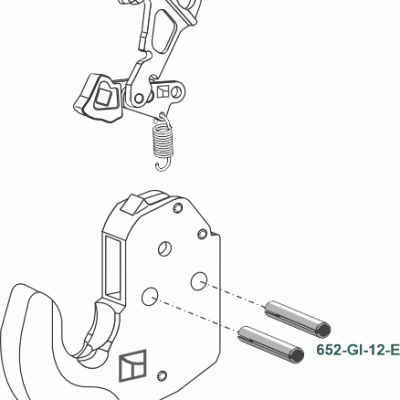 Clamping pin 2 pcs