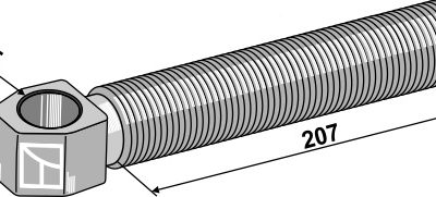 Articulated spindle Ø25