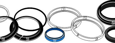Sealing kit for hydraulic top-links produced in 94/95