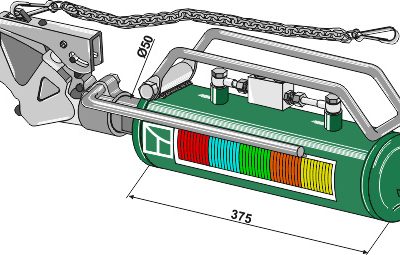Body for hydraulic top-link - Cat. III