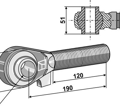 Tie-rod M42x3 - 120