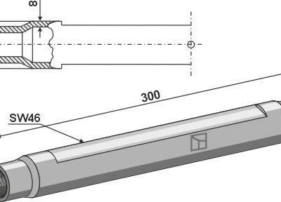 Tube M36x3