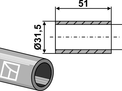 Reduction bush for top hook balls Cat.III-II