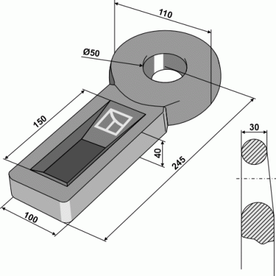 Trailer coupling ring