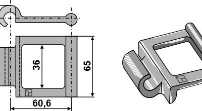 Steel link articulated chain