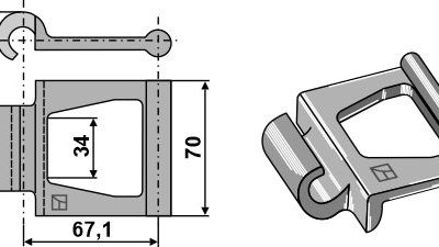 Steel link articulated chain