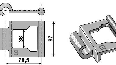 Steel link articulated chain