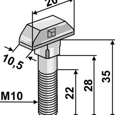 Chain-bolt - Galvanized