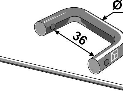 Shackle type connector without plate Ø12