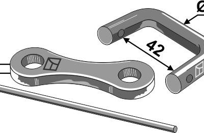 Shackle type connector Ø12