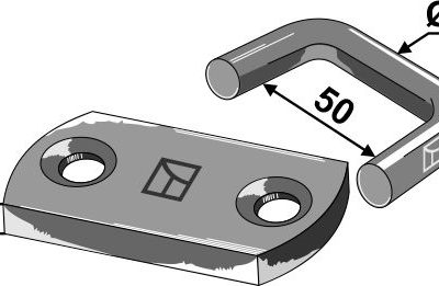 Shackle type connector Ø14