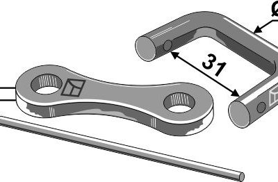 Shackle type connector Ø10