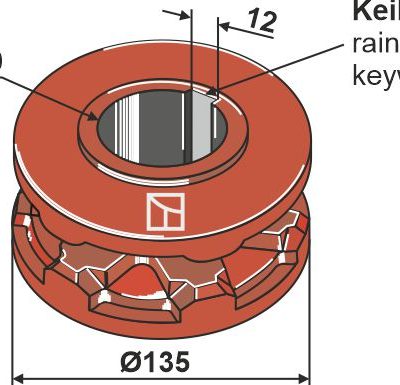 Chain sprocket Ø135