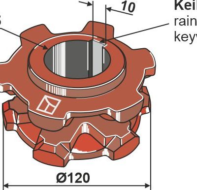 Chain sprocket Ø120