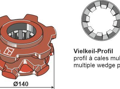 Chain sprocket Ø140