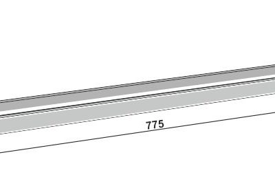 Scraper floor rail