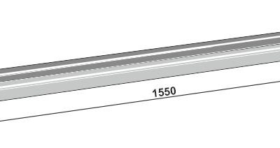 Scraper floor rail