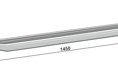 Scraper floor rail