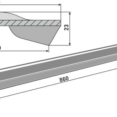 Scraper floor rail