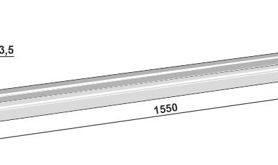 Scraper floor rail