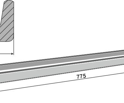Scraper floor rail
