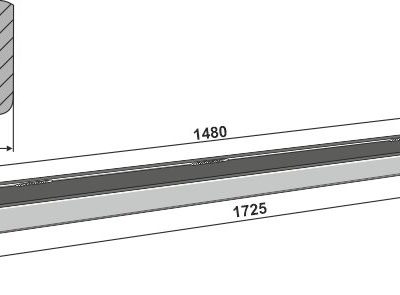 Scraper floor rail