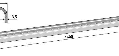 Scraper floor rail